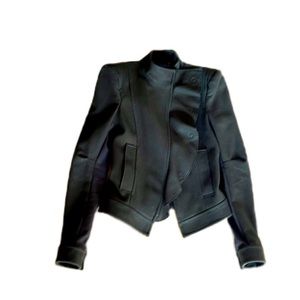 Bcbgmaxazria jacket olive xxs wool cashmere viscose